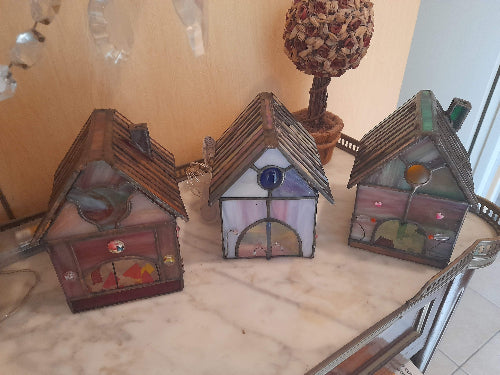 Petite maison photophore Tiffany