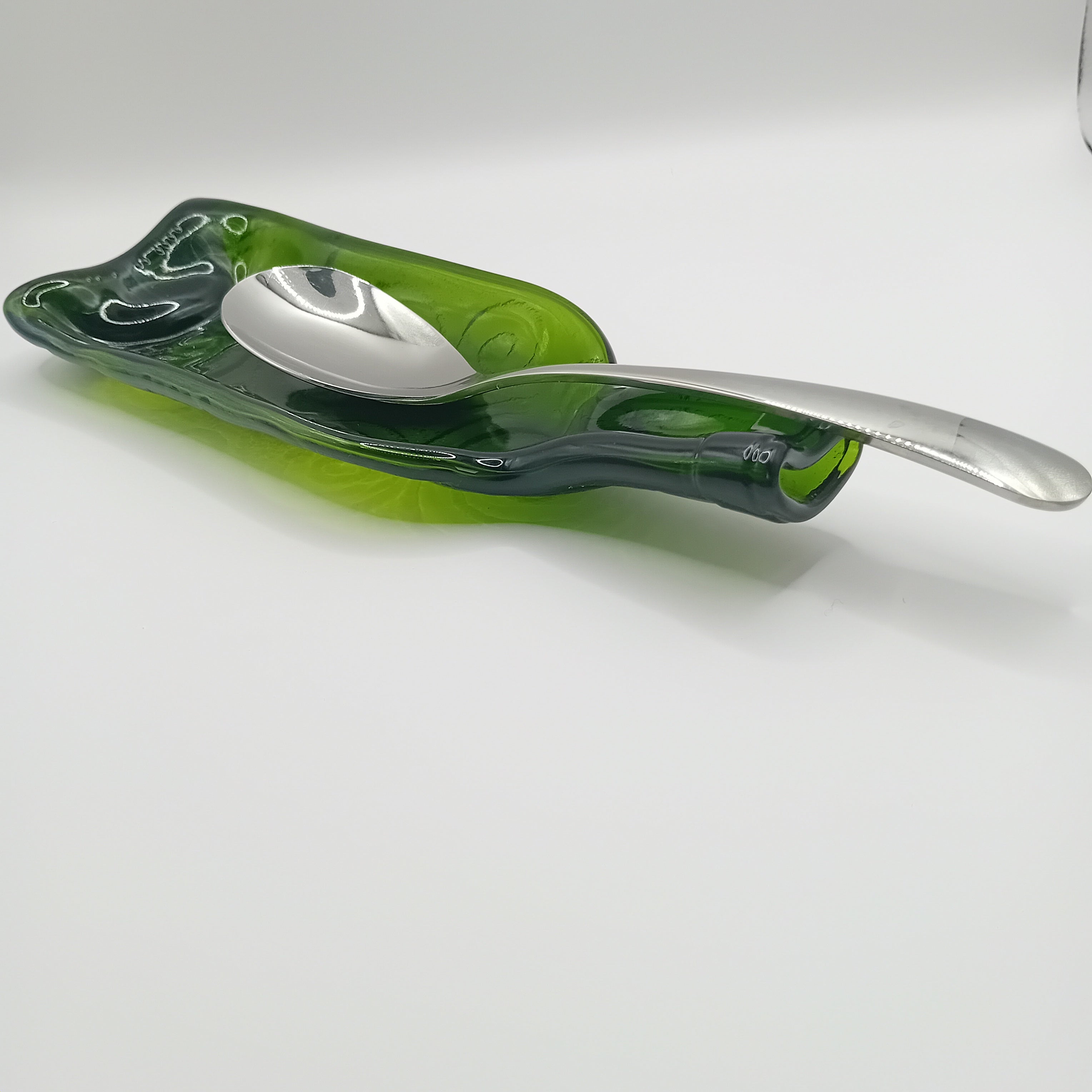 Bouteilles en verre aplaties