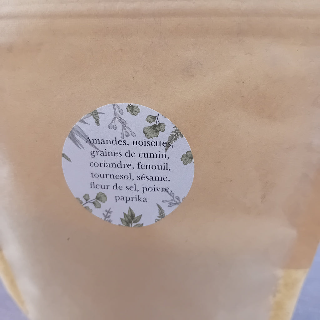 Mélange Dukkah artisanal – Épices et fruits secs torréfiés