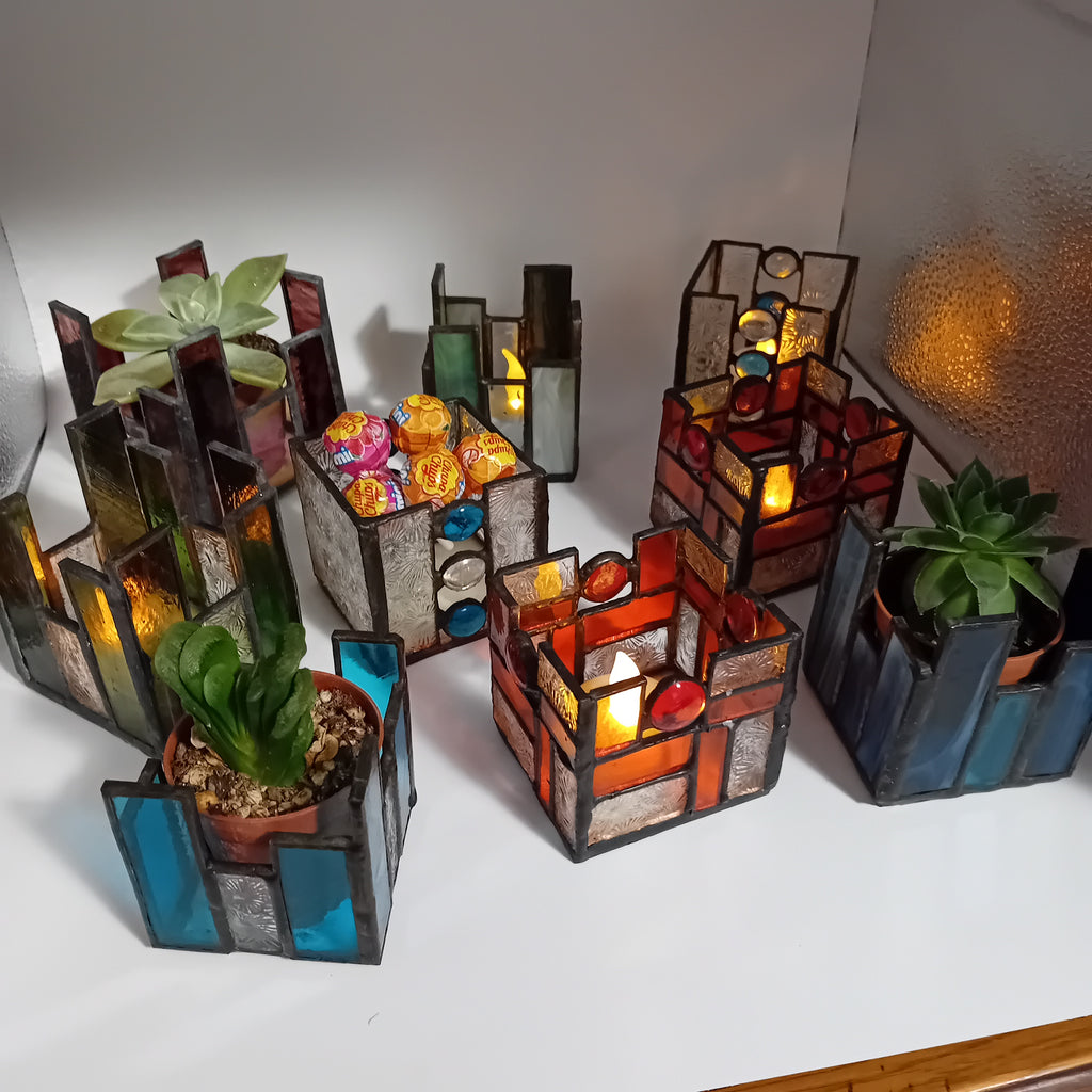 Mini jardinières Tiffany