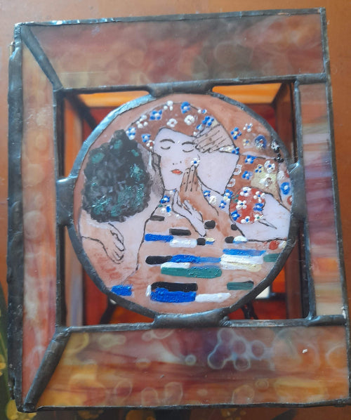 Boîte en verre Tiffany avec émail – Création artisanale