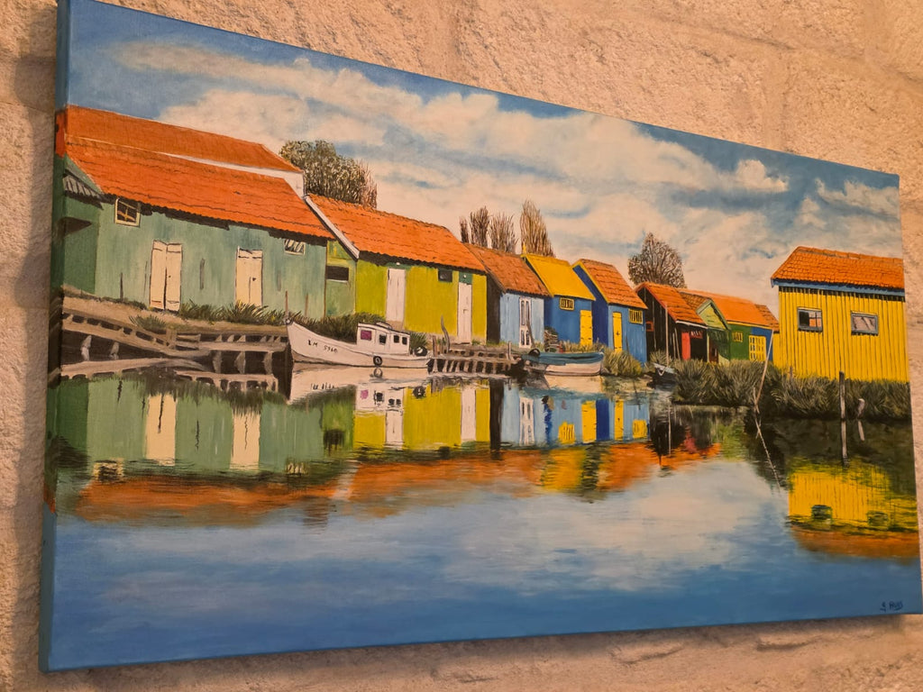 Tableau: Les cabanes de pêcheurs de l'ile d'Oléron