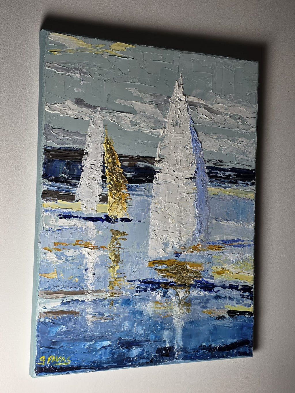 Tableau: Voiliers en mer