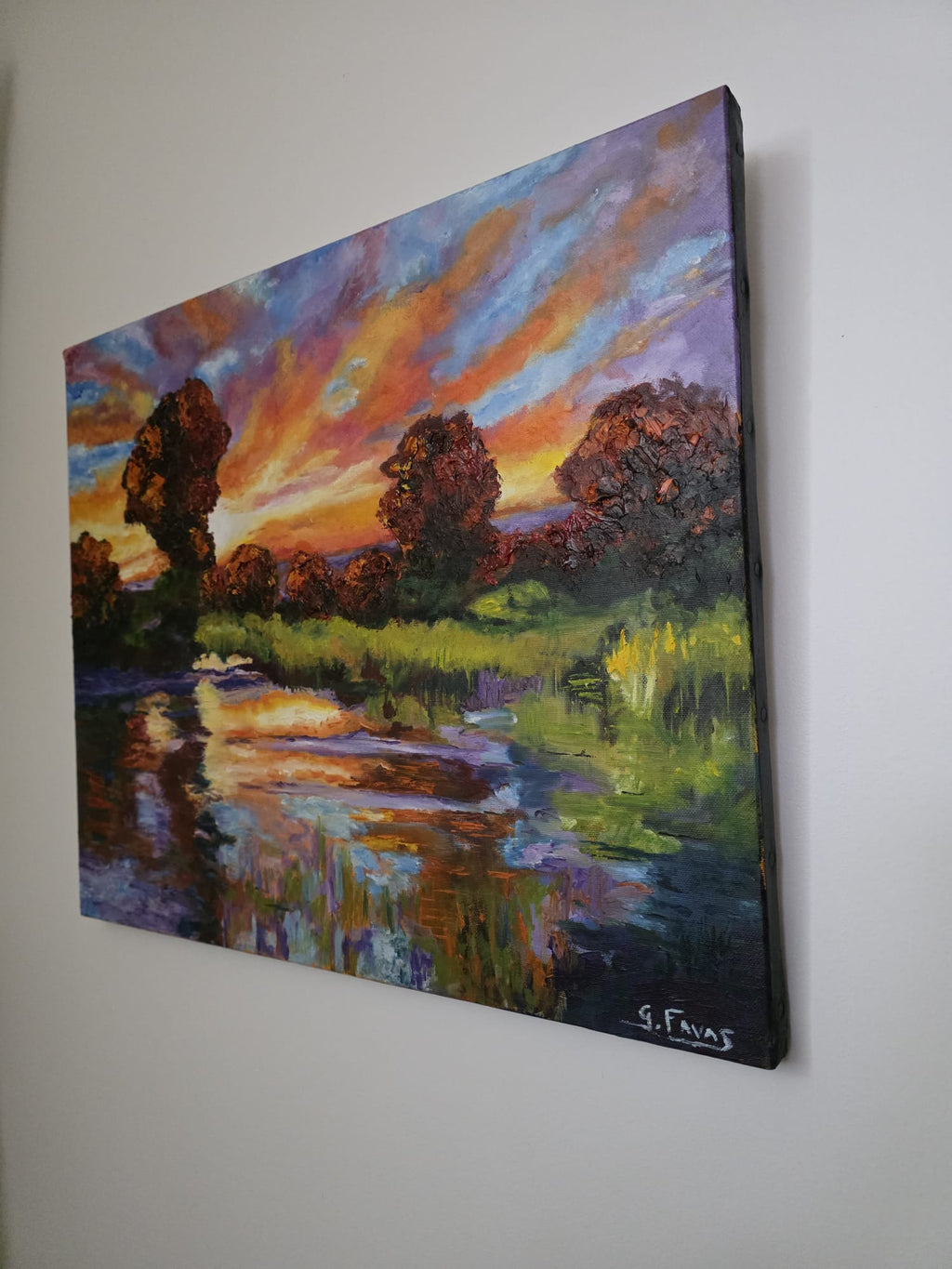 Tableau: Coucher de soleil