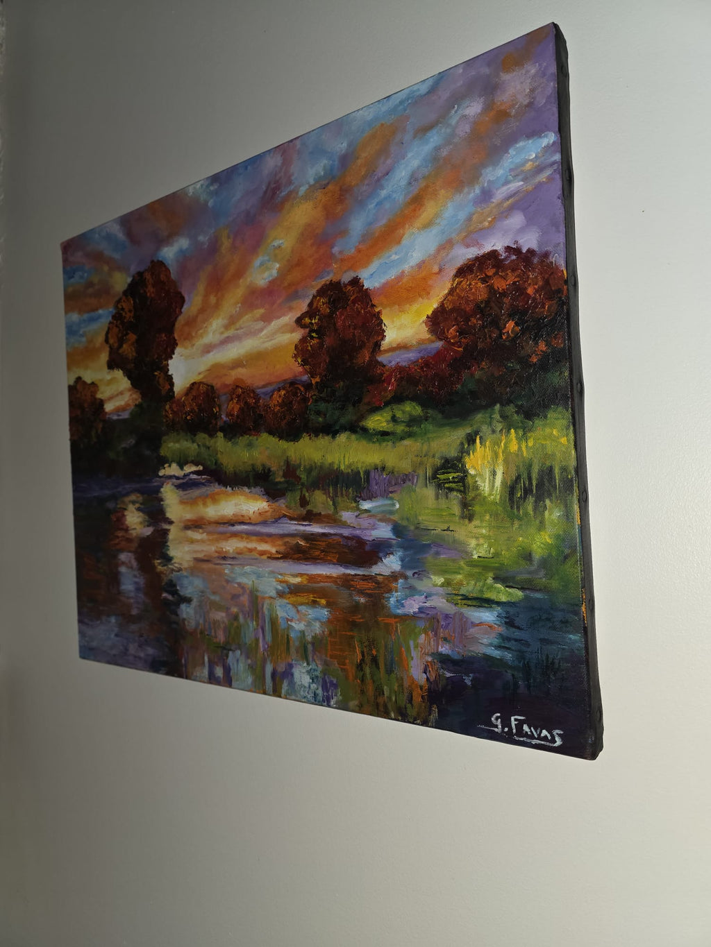 Tableau: Coucher de soleil