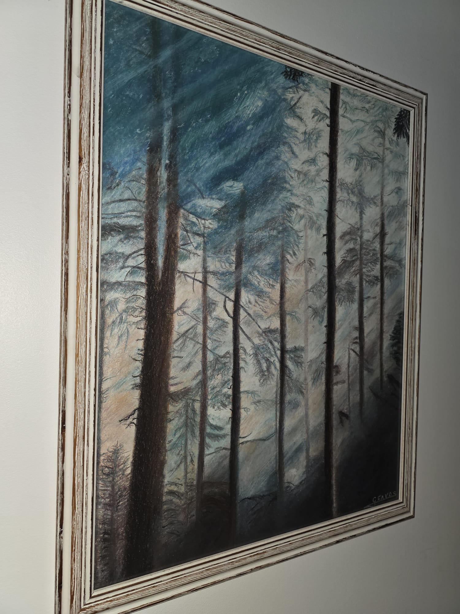 Tableau: Feu de forêt tout près