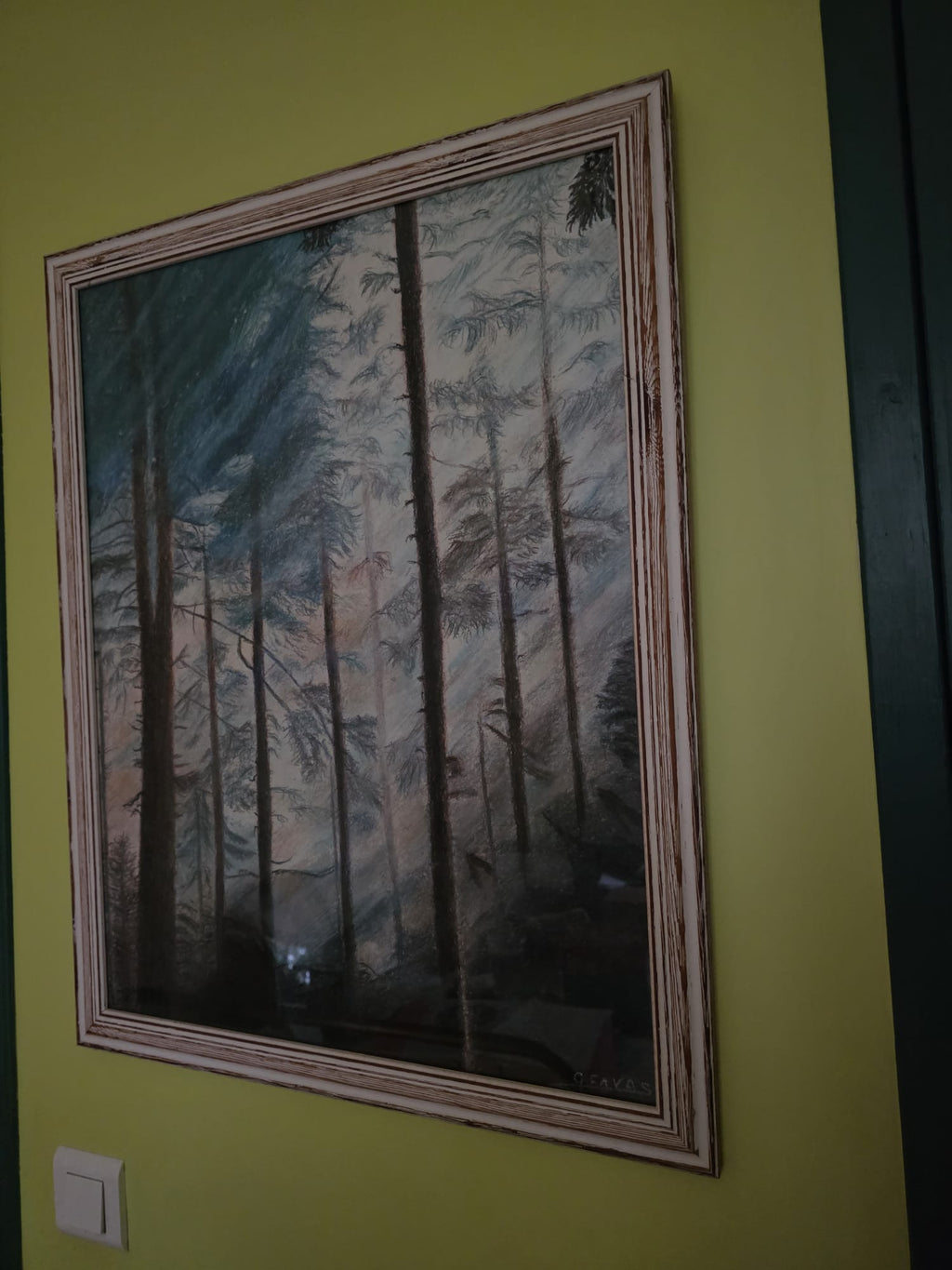 Tableau: Feu de forêt tout près