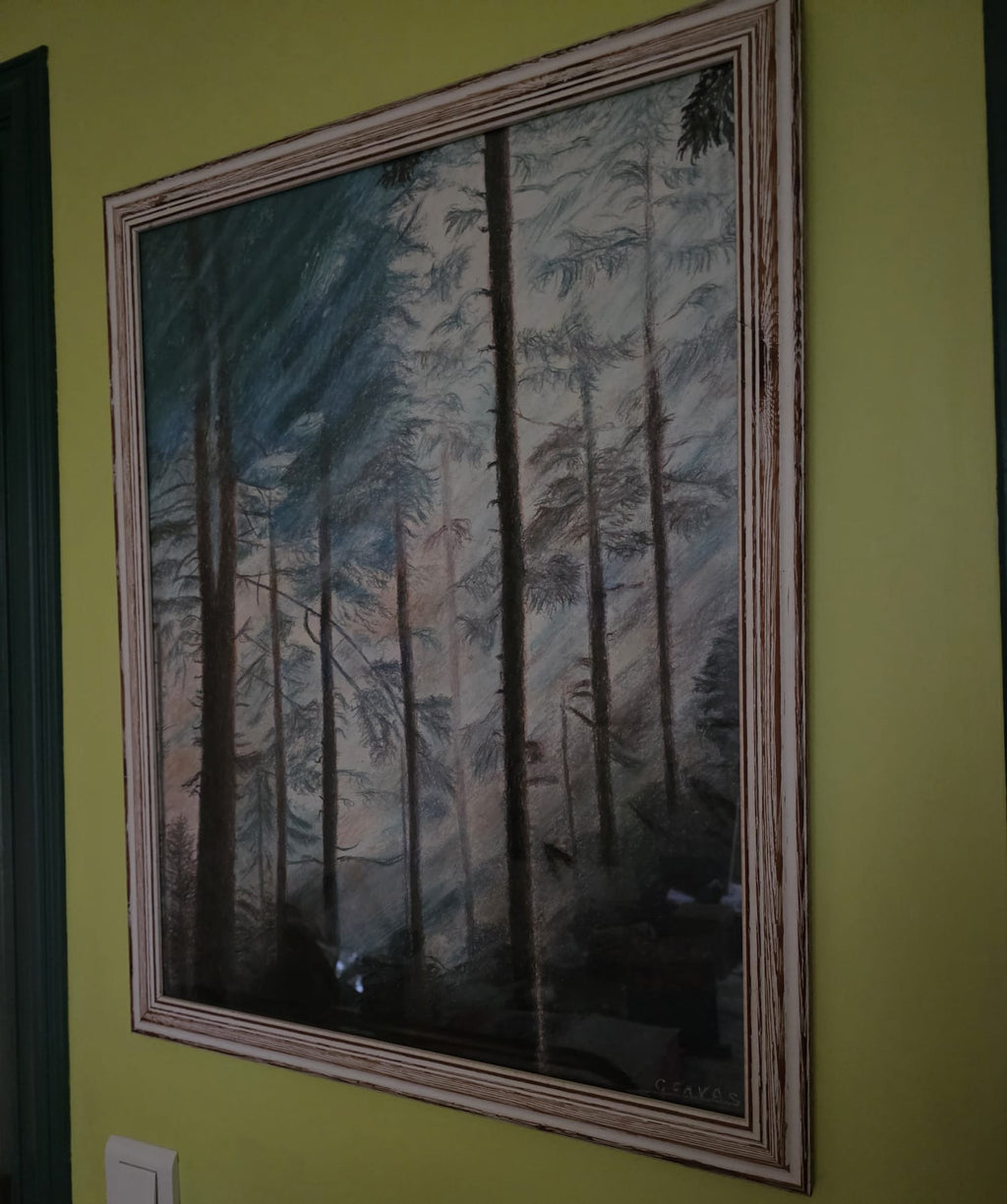 Tableau: Feu de forêt tout près