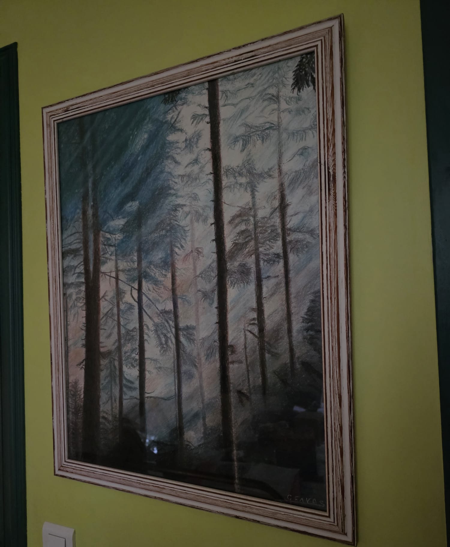 Tableau: Feu de forêt tout près