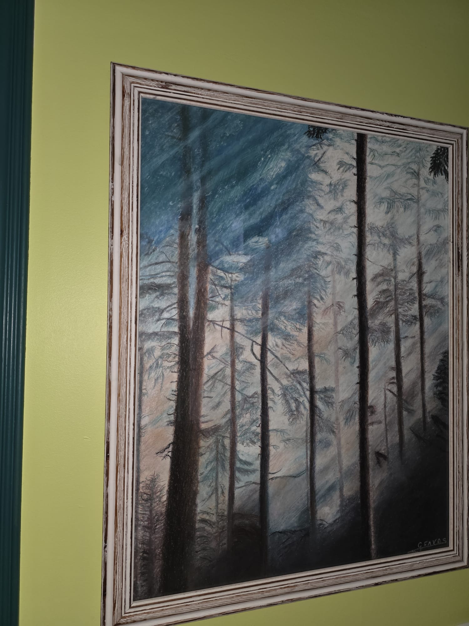 Tableau: Feu de forêt tout près