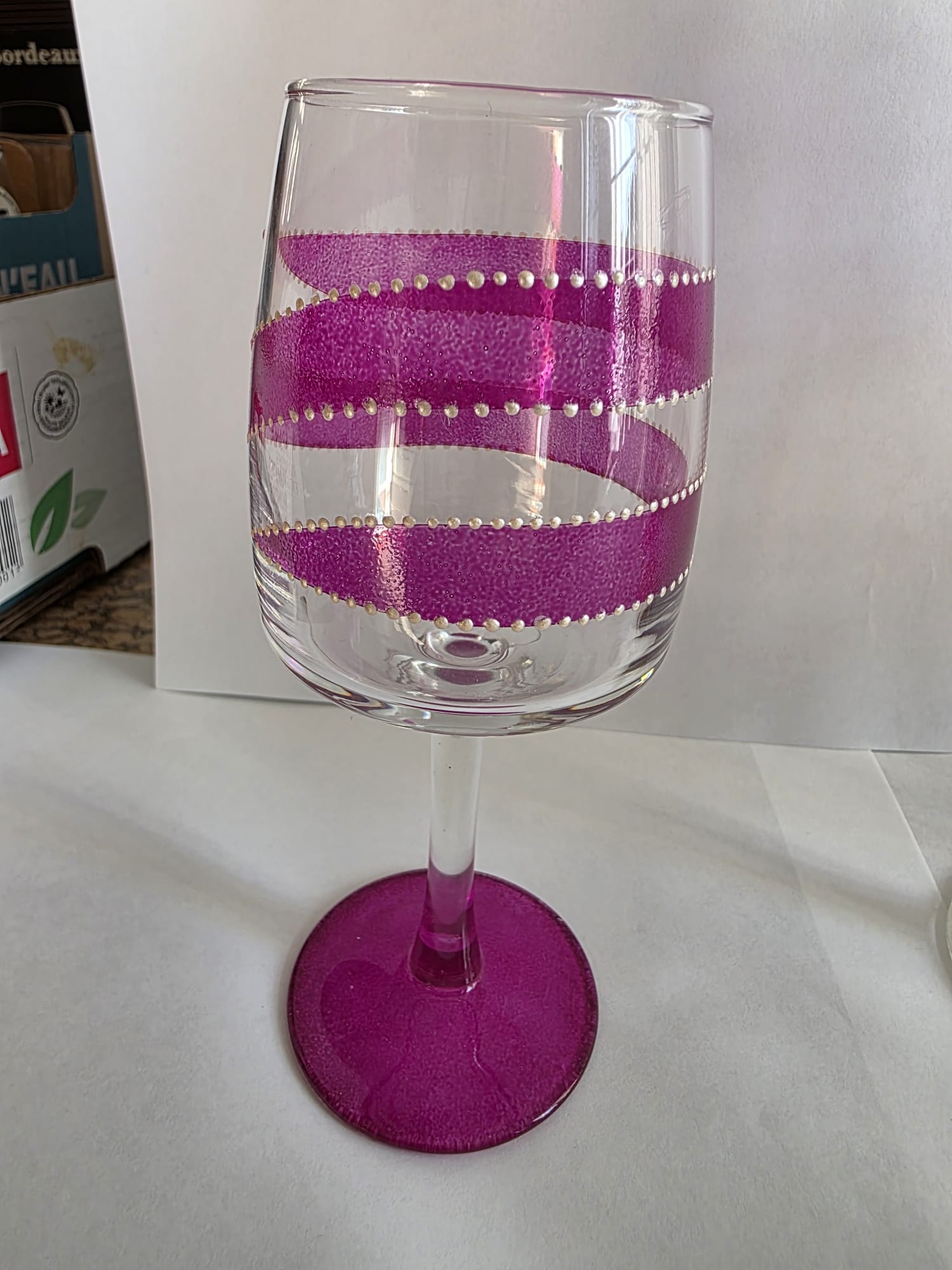 Lot de 6 verres à pied colorés