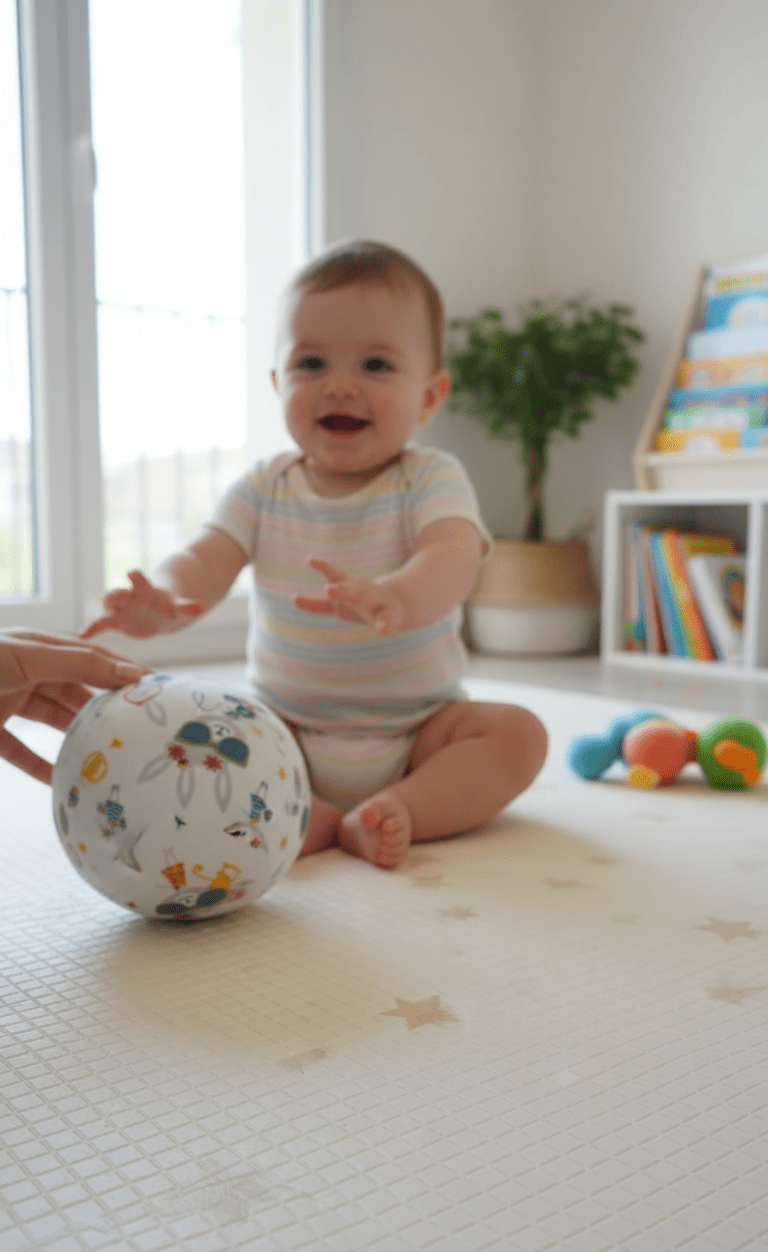 Balle sensorielle en coton - Jouet d’éveil pour bébé