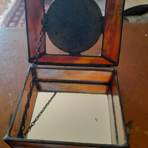 Boîte en verre Tiffany avec émail – Création artisanale